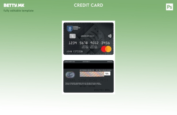 модерен стил Франција Banorient Франција банка платина дебитна мастер карта шабл